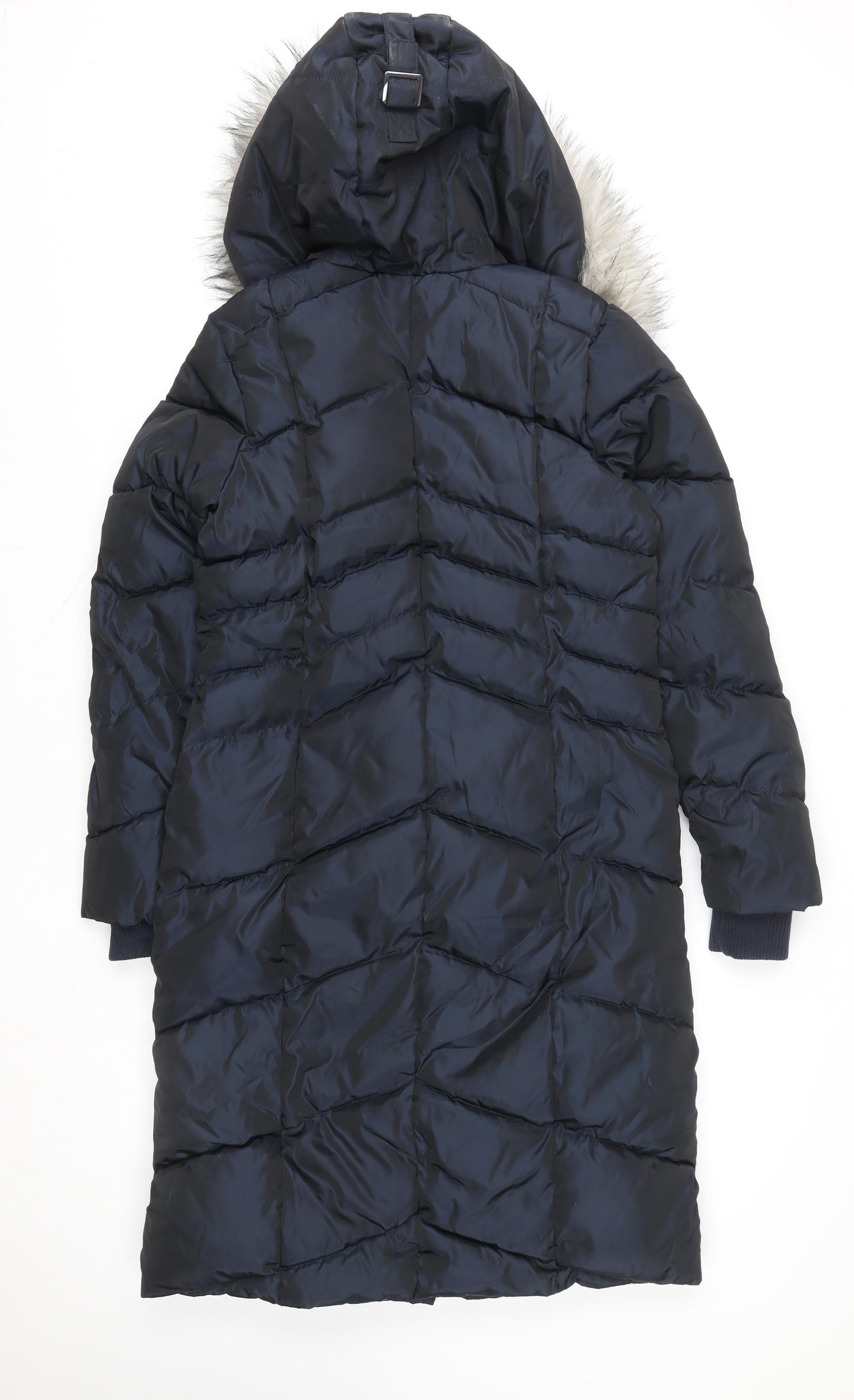 Womens UK Size 6 NEXT Blue Puffer Jacket
