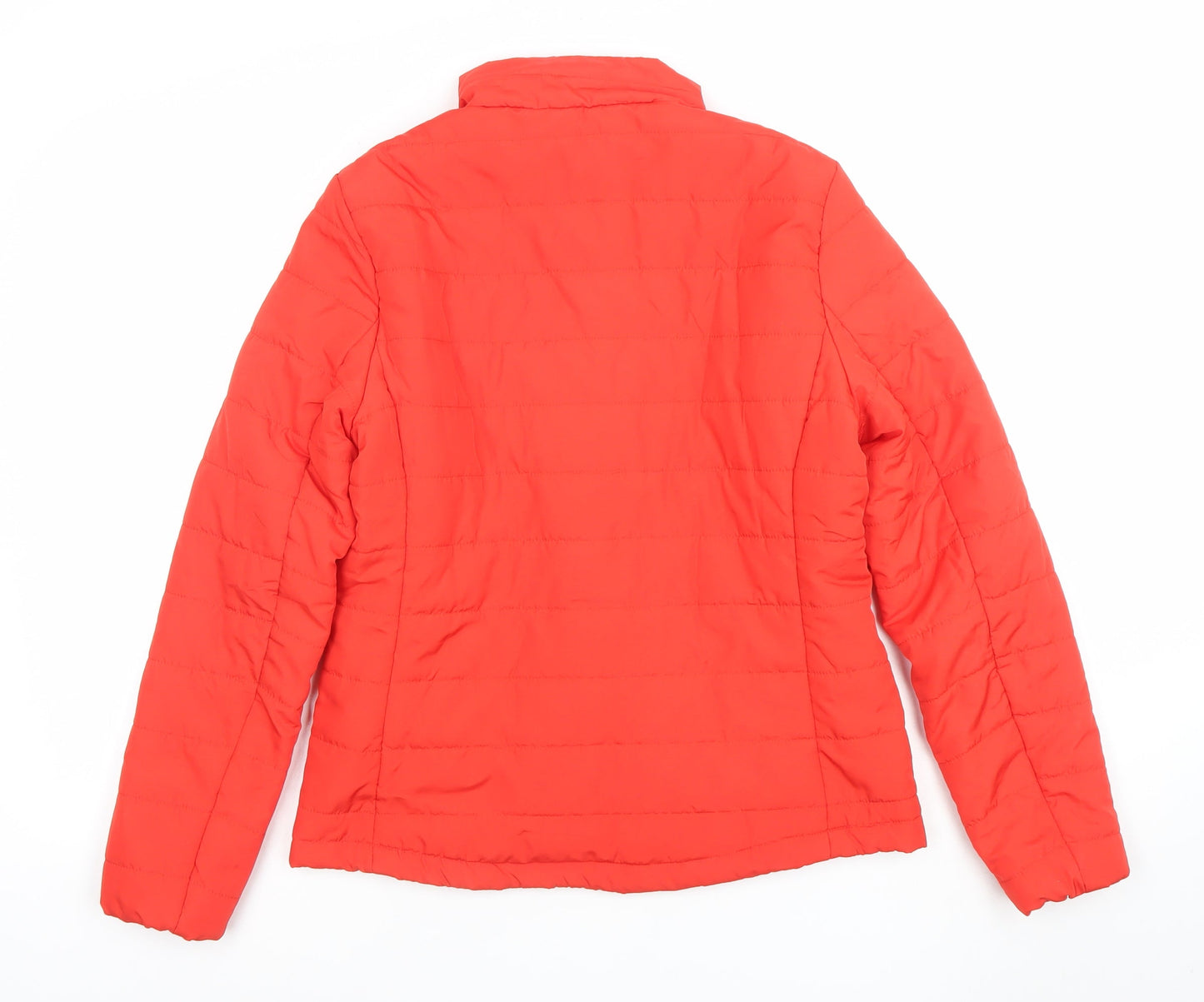 Marks and Spencer Women Red Puffer Jacket Size 10 Polyester