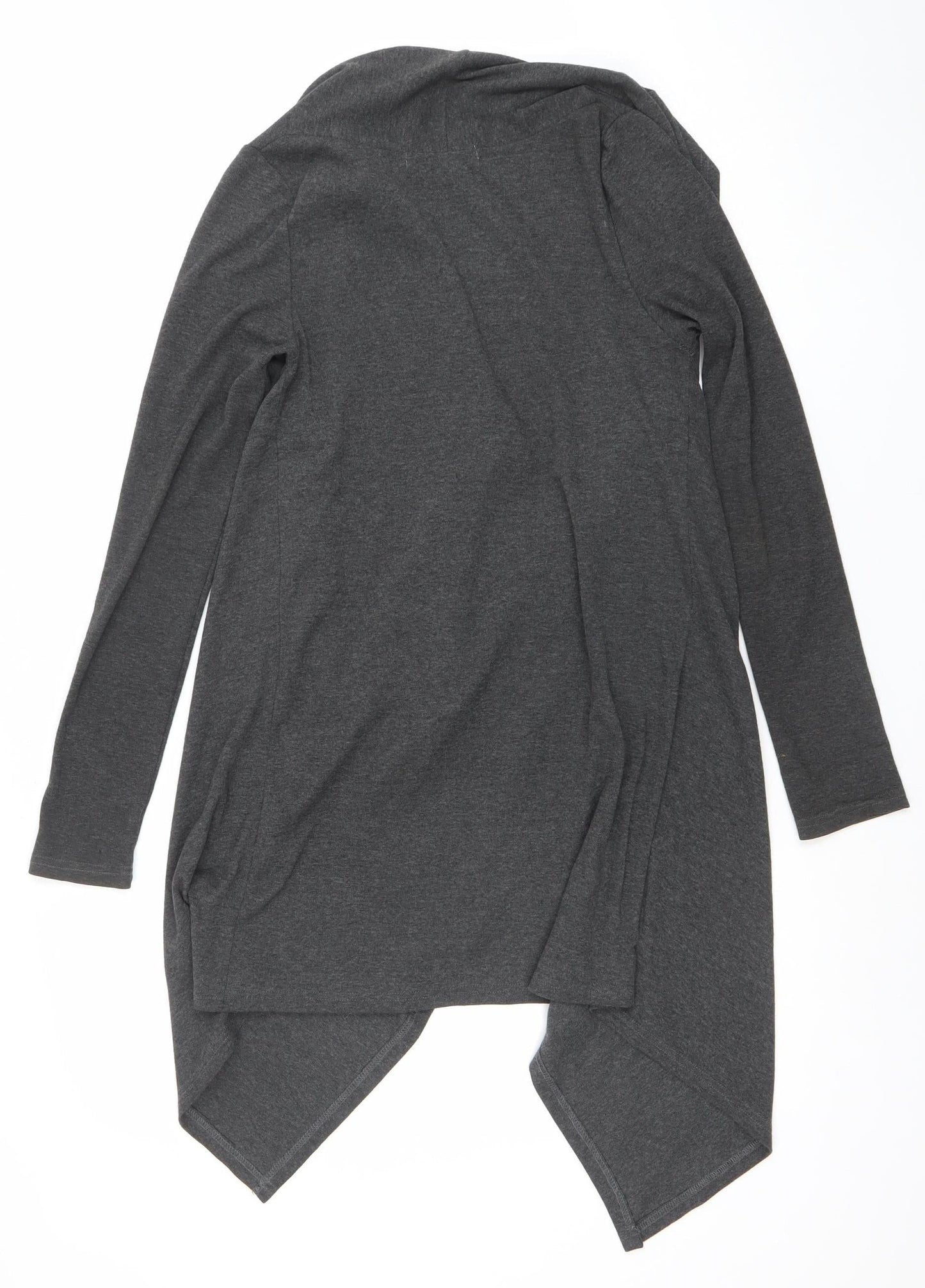 Womens UK Size S Red Berry Grey Cardigan Jumper