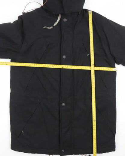 Mens UK Size 38 Bush Black Parka Coat