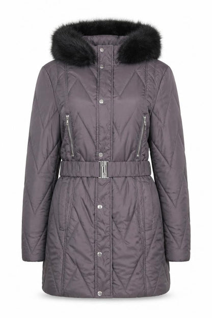 Womens UK Size 8 Dorothy Perkins Grey Puffer Jacket