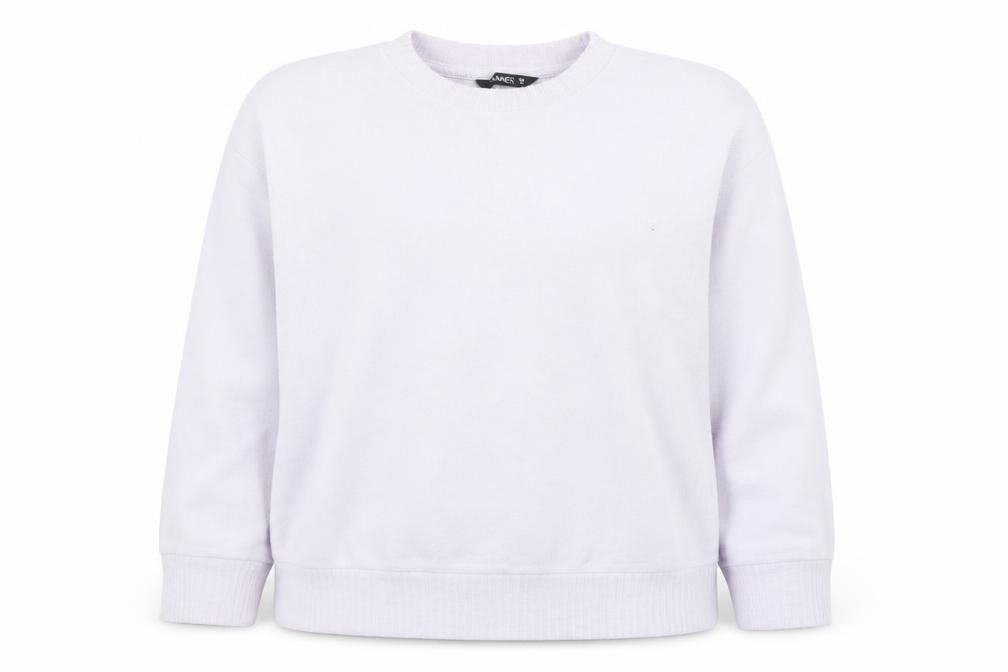 Front view of Dunnes Women Purple Medium Crew Neck Knit Jumper