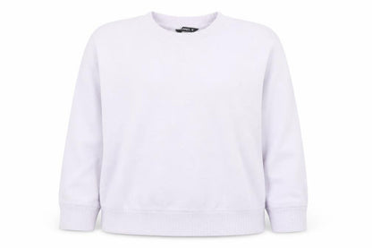 Front view of Dunnes Women Purple Medium Crew Neck Knit Jumper