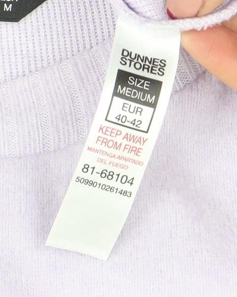Womens UK Size M Dunnes Stores Purple Pullover Jumper