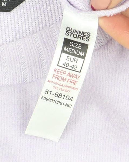 Womens UK Size M Dunnes Stores Purple Pullover Jumper
