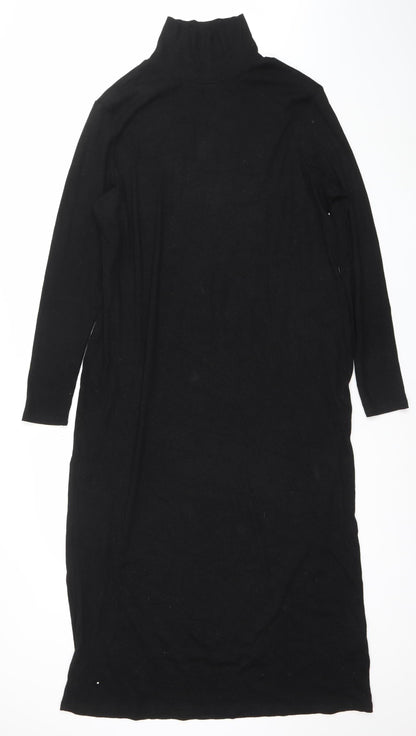 Primark Women’s Black 2XL Roll Neck Knit Bodycon Dress
