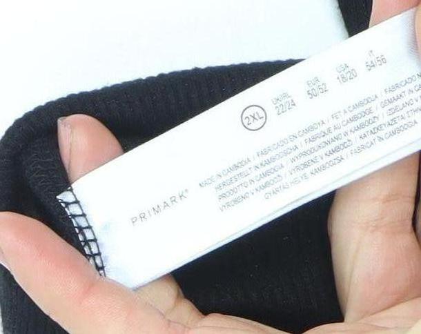 Primark Women’s Black 2XL Roll Neck Knit Bodycon Dress