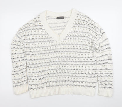 Womens UK Size M Mint Velvet White Pullover Jumper