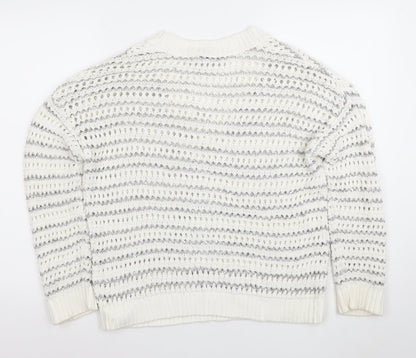 Womens UK Size M Mint Velvet White Pullover Jumper