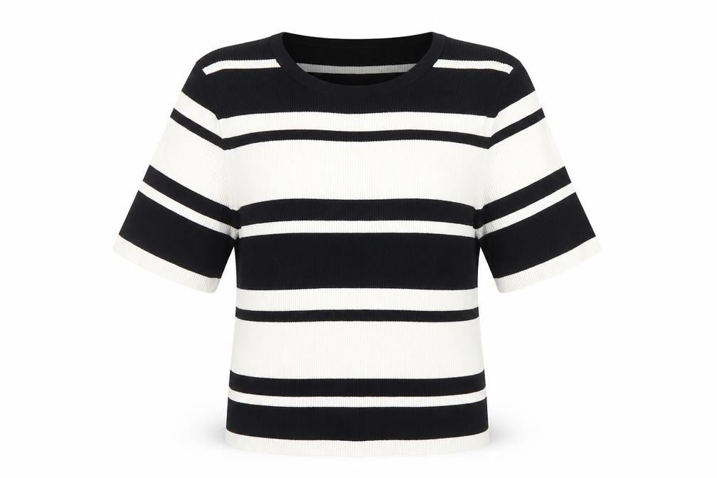 Womens UK Size L Zara Black Basic T-Shirt
