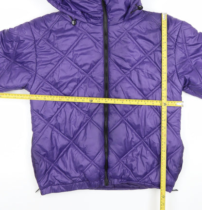 Womens UK Size M Kenneth Cole Purple Puffer Jacket
