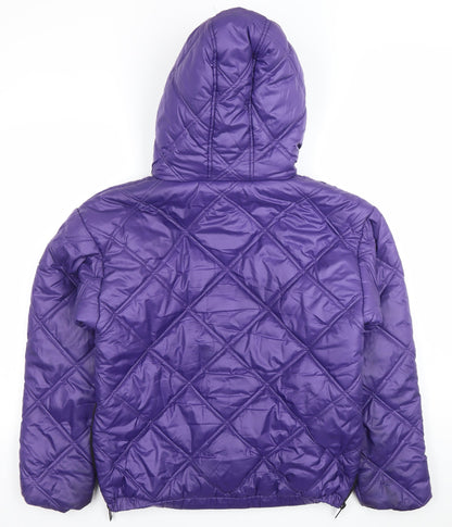 Womens UK Size M Kenneth Cole Purple Puffer Jacket
