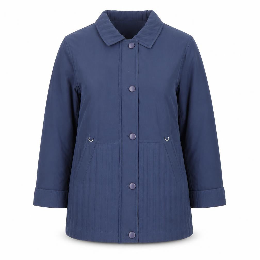 Womens UK Size S Eastraka Blue Quilted Coat
