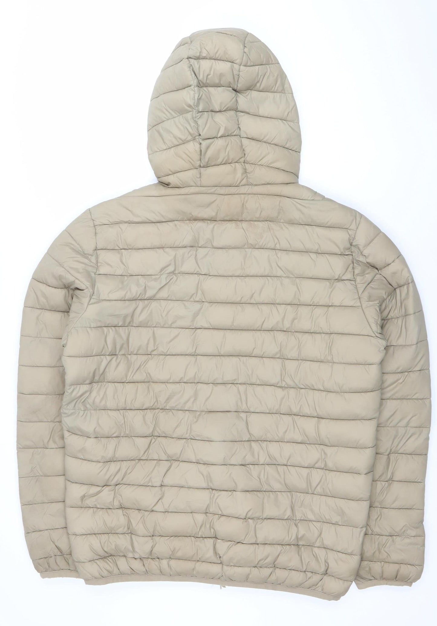 Mens UK Size L H&M Beige Puffer Jacket