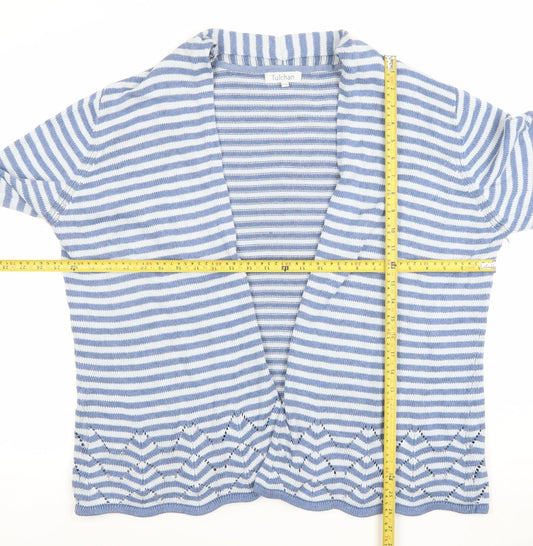 Womens UK Size 2XL Tulchan Blue Cardigan Jumper