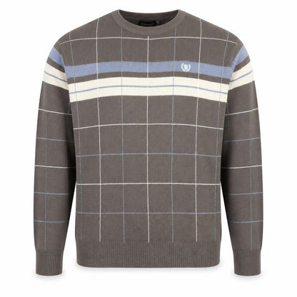 Mens UK Size L GINAARTI Brown Pullover Jumper