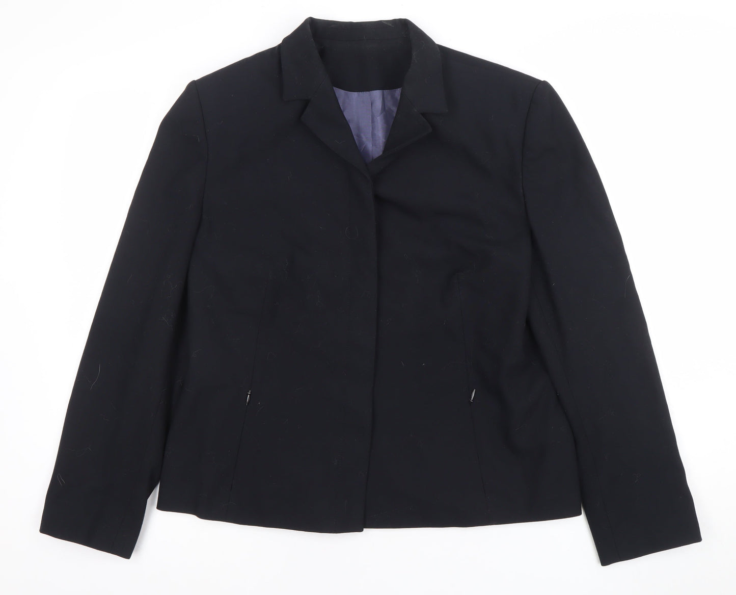 Debenhams Womens Black Size 16 Classic Single-Breasted Blazer