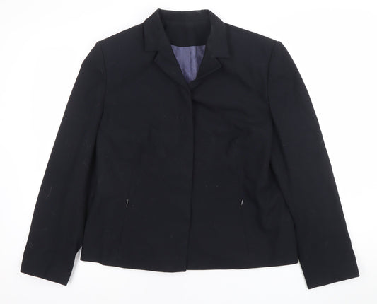 Debenhams Womens Black Size 16 Classic Single-Breasted Blazer