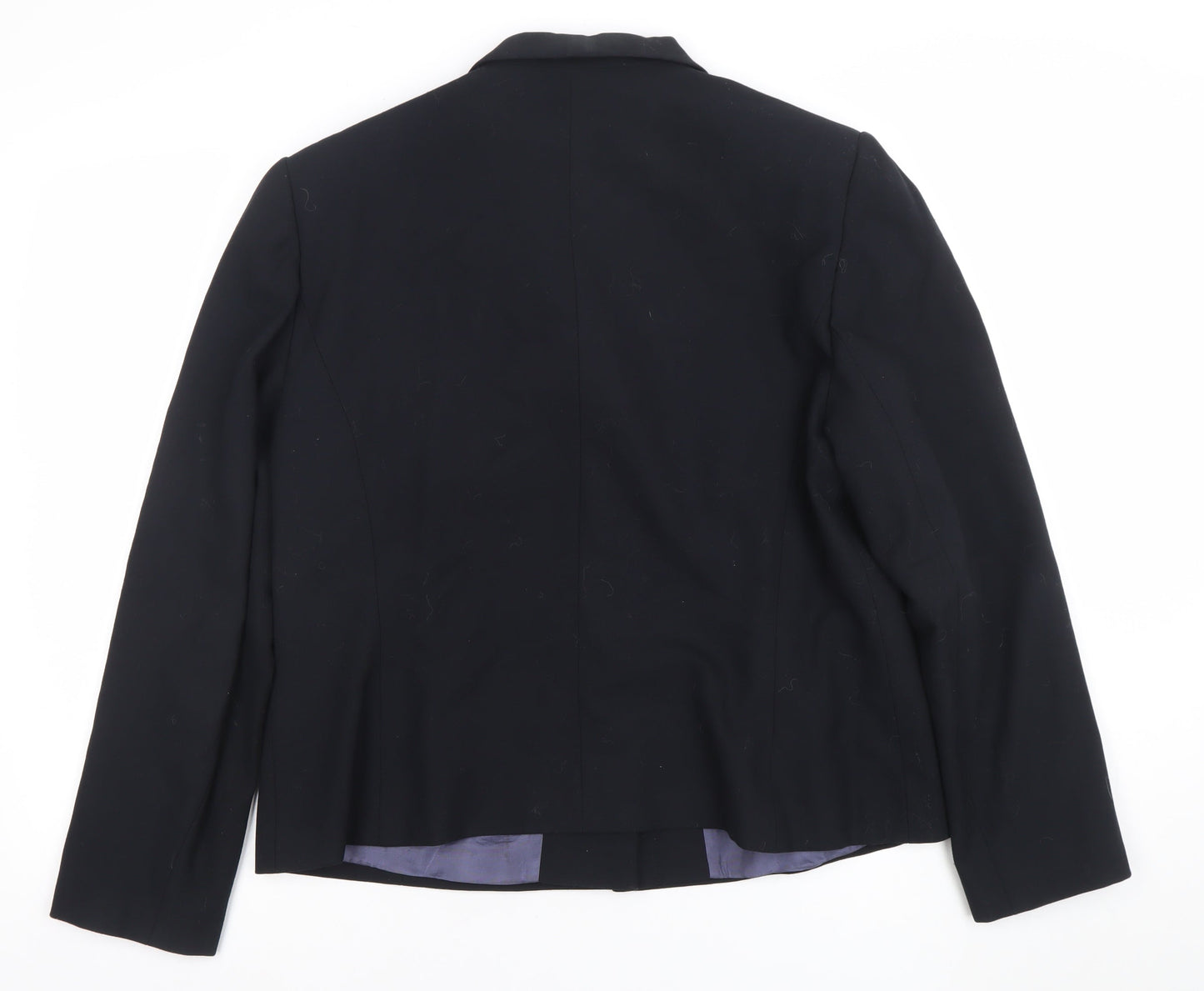 Debenhams Womens Black Size 16 Classic Single-Breasted Blazer