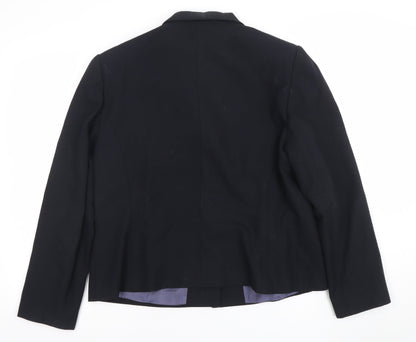 Debenhams Womens Black Size 16 Classic Single-Breasted Blazer