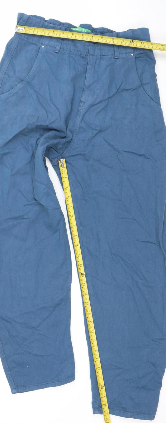 United Colors of Benetton Women's Blue Straight Jeans Size 10