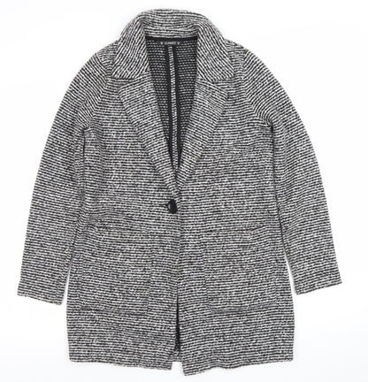 Womens UK Size S Dunnes Stores Black Overcoat