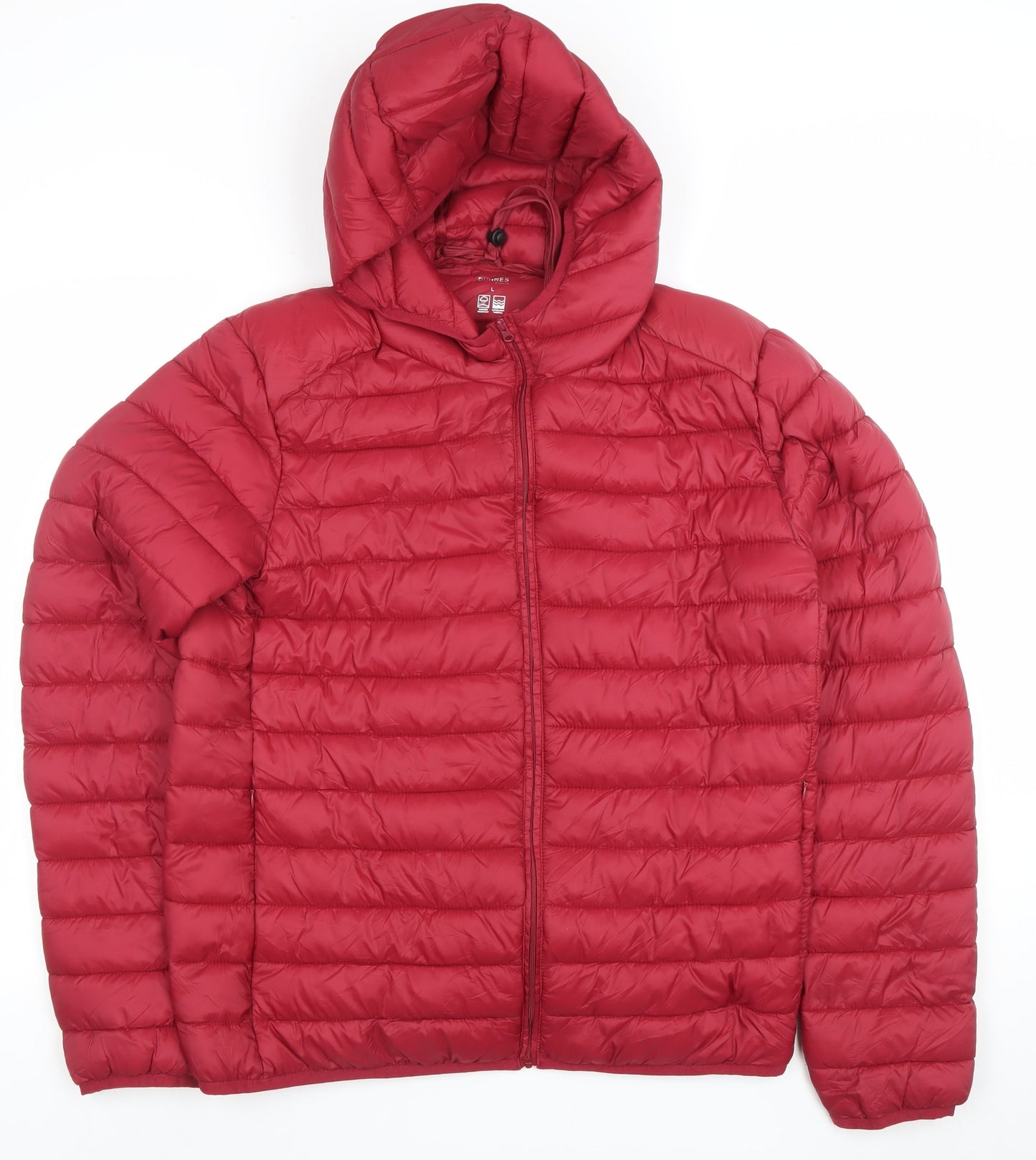 Womens UK Size L Dunnes Stores Red Puffer Jacket