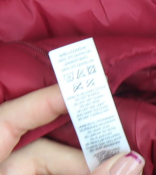 Womens UK Size L Dunnes Stores Red Puffer Jacket