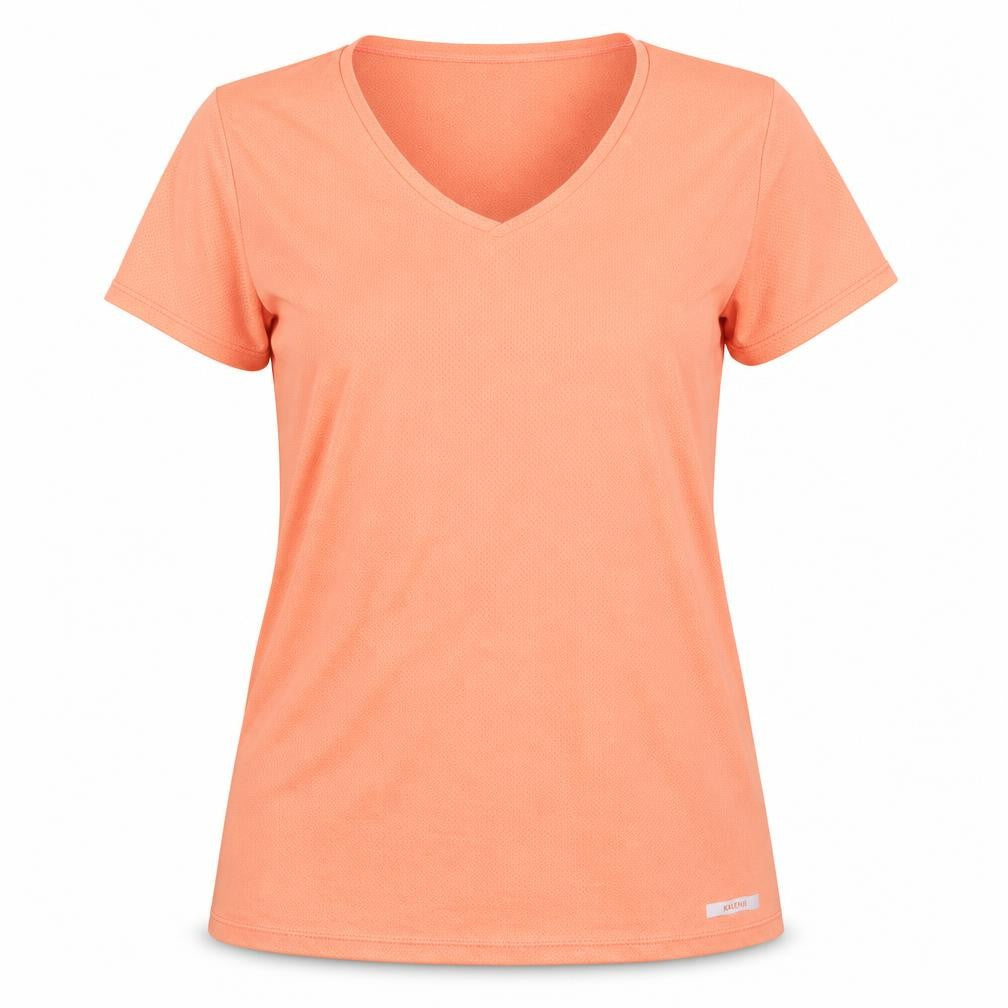 Womens UK Size 10 DECATHLON Orange Running & Jogging Gym & Training Fitness T-Sh