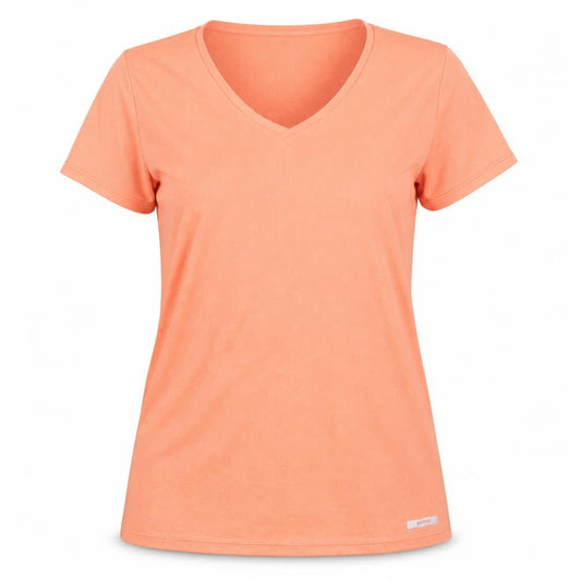 Womens UK Size 10 DECATHLON Orange Running & Jogging Gym & Training Fitness T-Sh