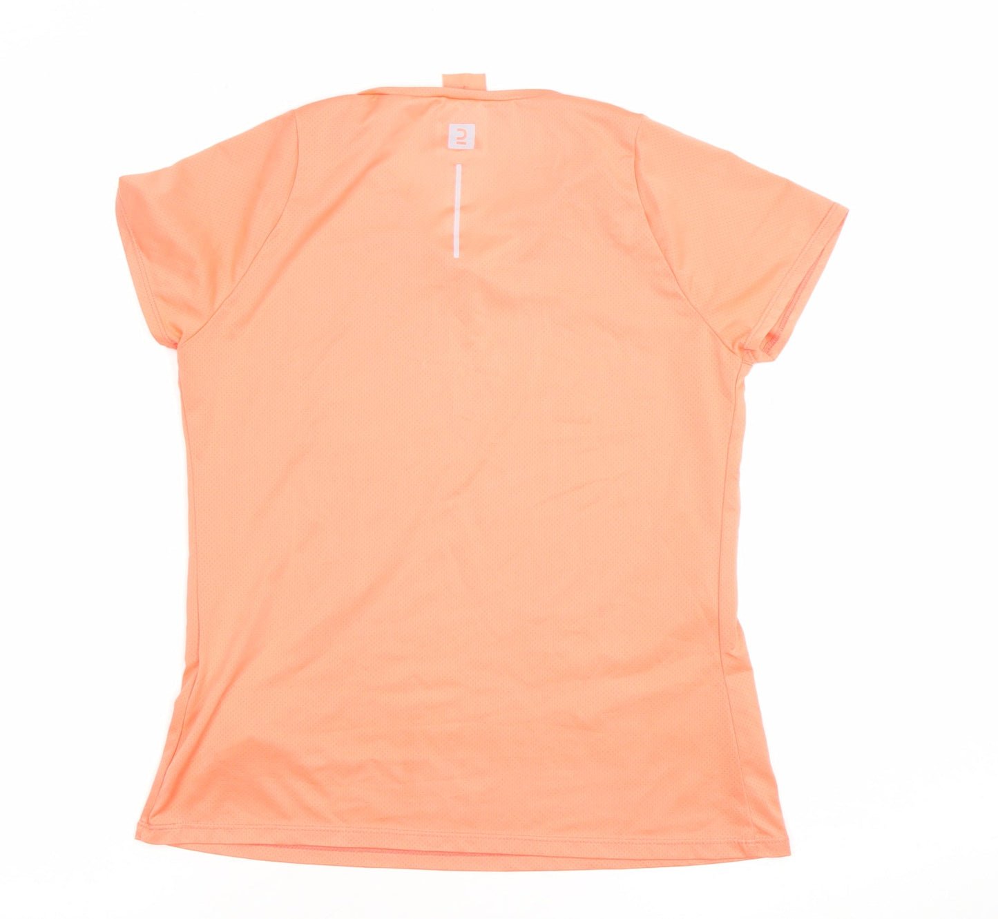 Womens UK Size 10 DECATHLON Orange Running & Jogging Gym & Training Fitness T-Sh