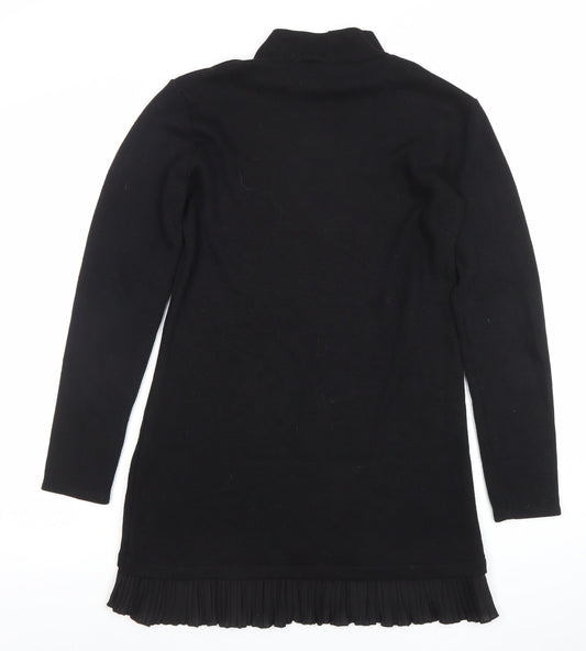 Womens UK Size M Zara Black Tunic Jumper