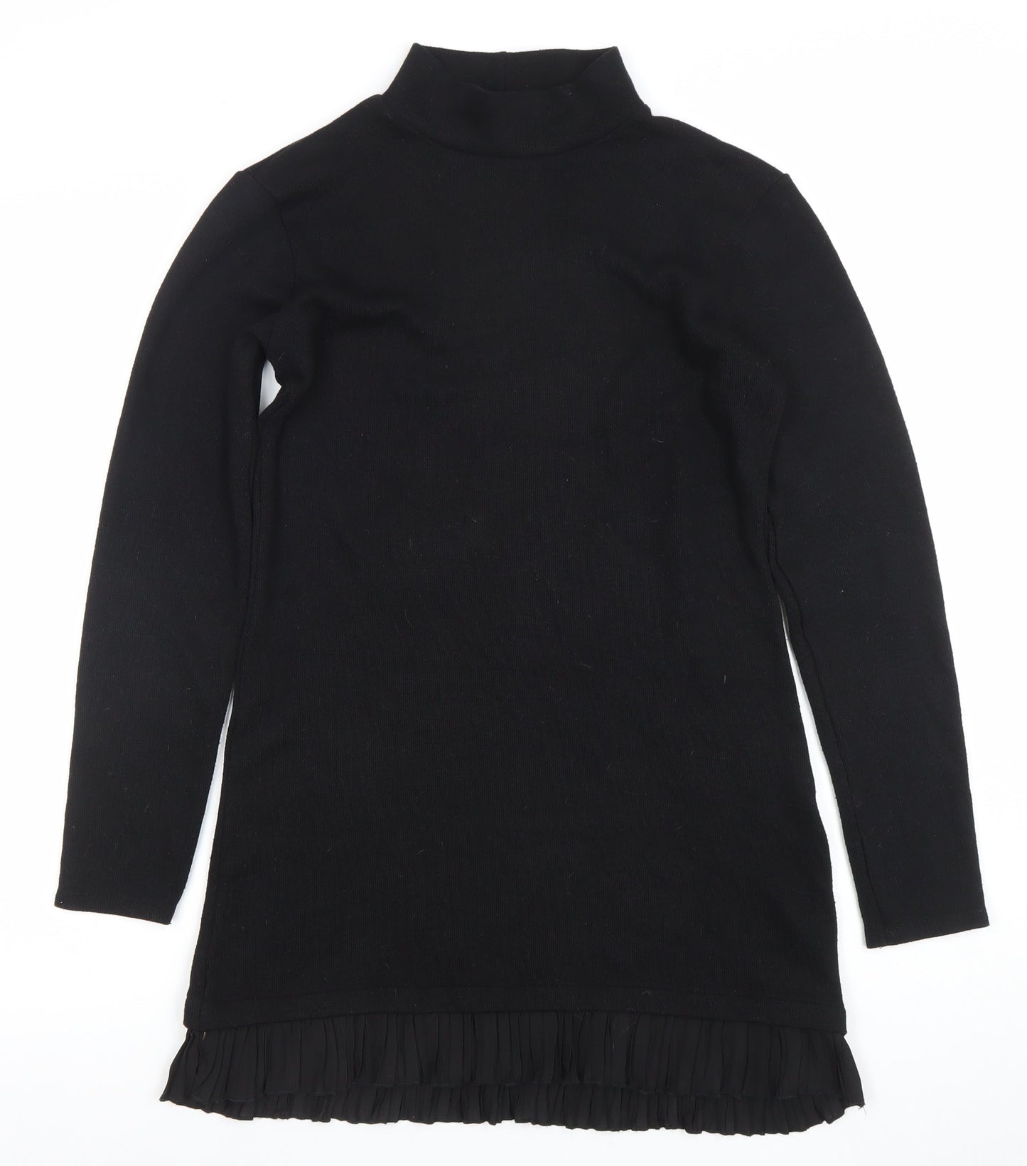 Womens UK Size M Zara Black Tunic Jumper