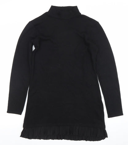 Womens UK Size M Zara Black Tunic Jumper