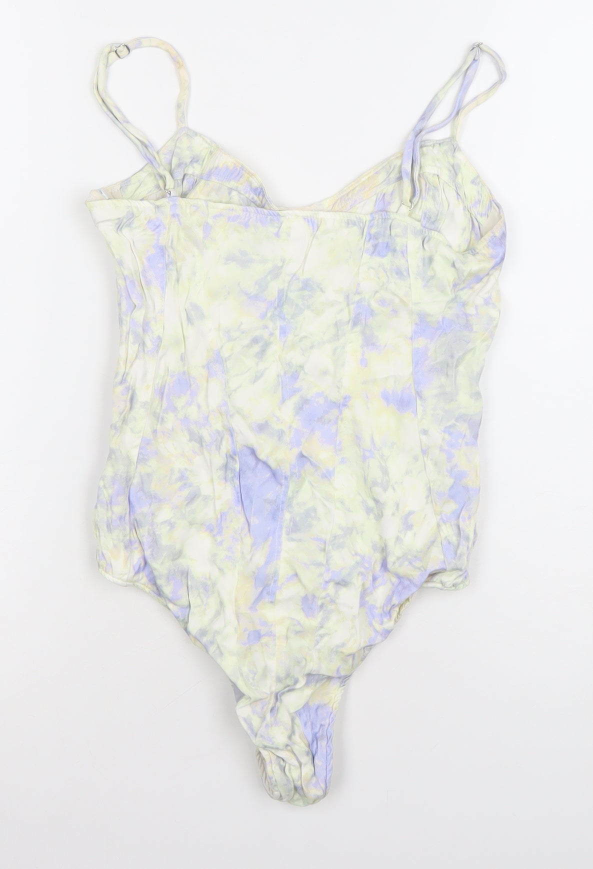 ZARA Womens Multicoloured Tie Dye Bodysuit XS Adjustable Straps