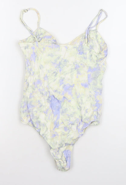 ZARA Womens Multicoloured Tie Dye Bodysuit XS Adjustable Straps