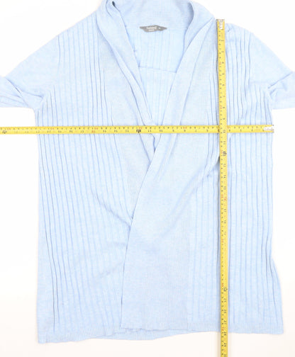 Nutmeg Women's Blue Long Sleeve Open Front Cardigan Size 20