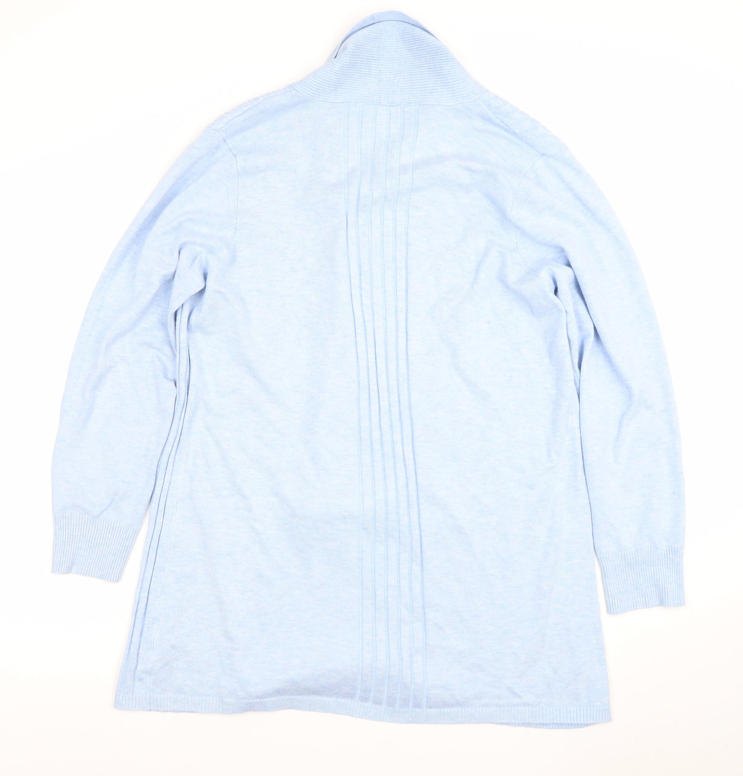 Nutmeg Women's Blue Long Sleeve Open Front Cardigan Size 20