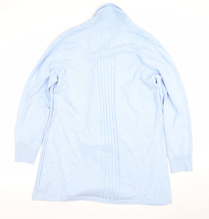 Nutmeg Women's Blue Long Sleeve Open Front Cardigan Size 20