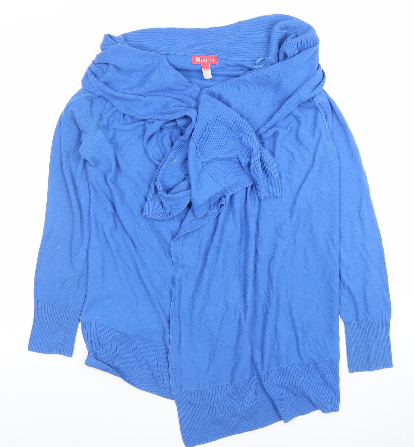 Womens UK Size S Monsoon Blue Cardigan Jumper