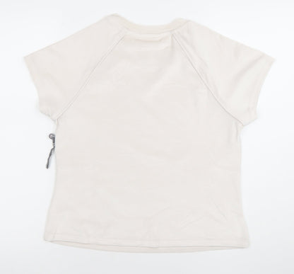 Womens UK Size XL Danskin Beige Basic T-Shirt
