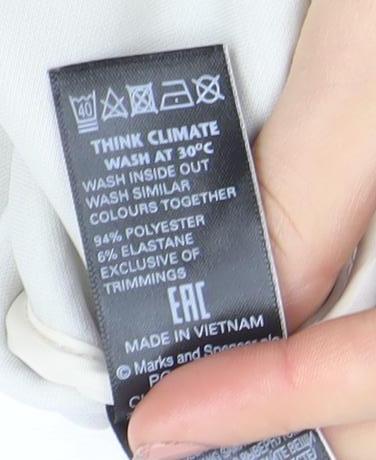 Womens UK Size 14 Marks and Spencer Ivory Basic Jacket