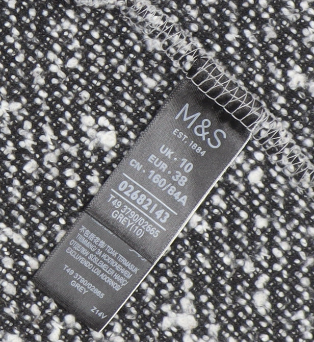 Womens UK Size 10 Marks and Spencer Grey Basic Jacket