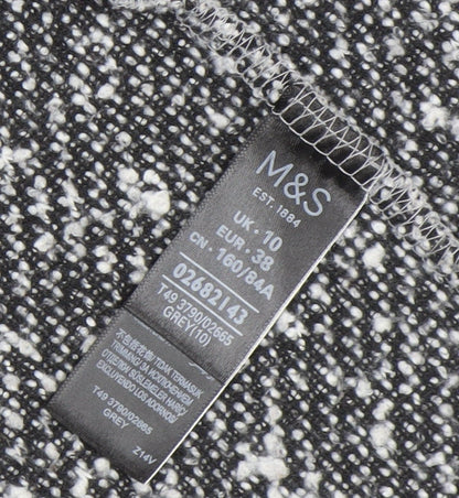 Womens UK Size 10 Marks and Spencer Grey Basic Jacket