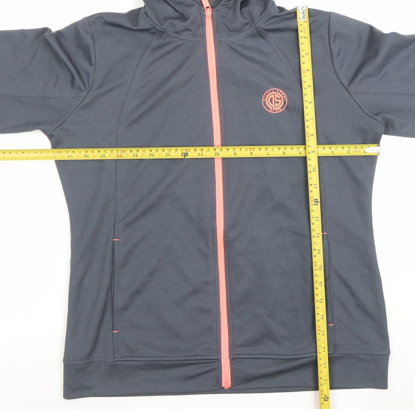 Womens UK Size XL Diesel Grey Full Zip Hoodie