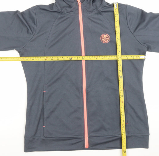 Womens UK Size XL Diesel Grey Full Zip Hoodie