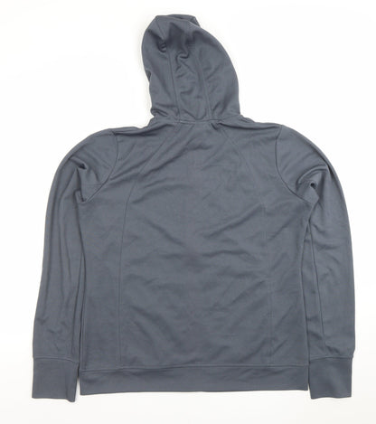 Womens UK Size XL Diesel Grey Full Zip Hoodie
