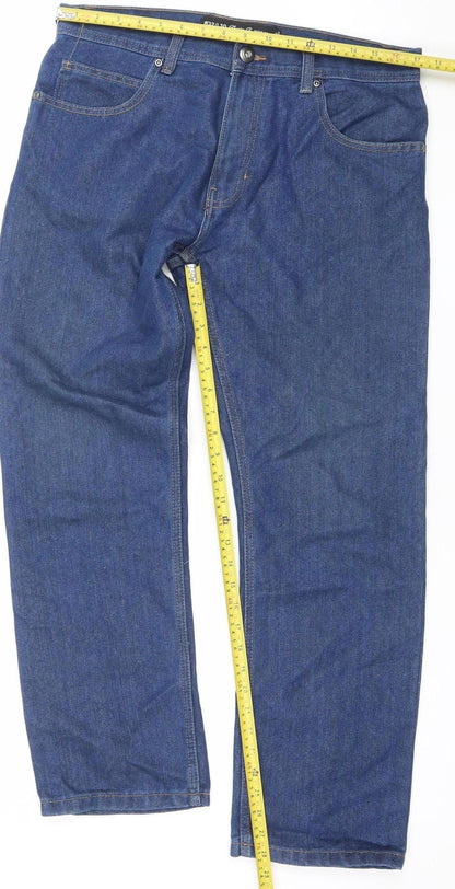 Denim Co. Men's Blue Regular Fit Straight Jeans W32 L30