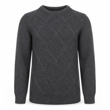 New Look Men’s Grey Cable Knit Crew Neck Jumper Size M