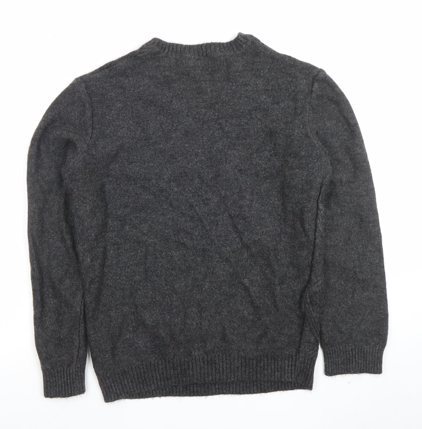 New Look Men’s Grey Cable Knit Crew Neck Jumper Size M